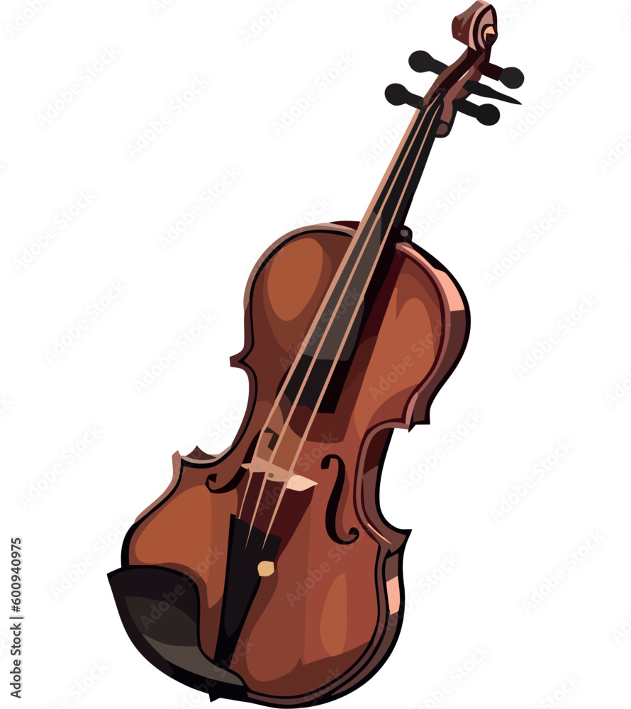Fototapeta premium violin of wood and string