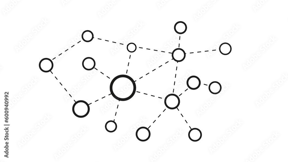 business 2d scheme of relationships within the company