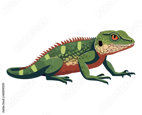 Colorful reptile animal © grgroup