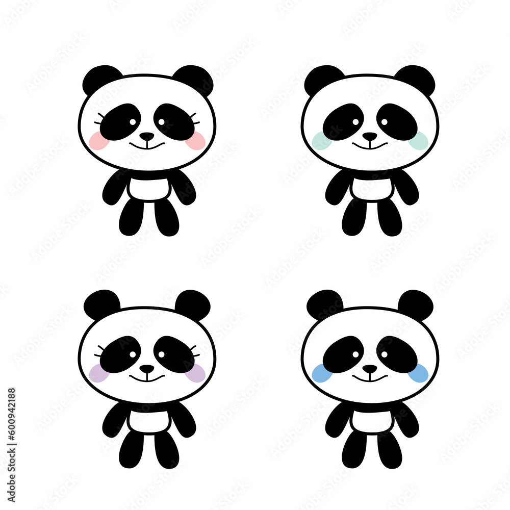 Cute Panda Animal Character Illustration Collection Cute Panda Animal Character Illustration Collection