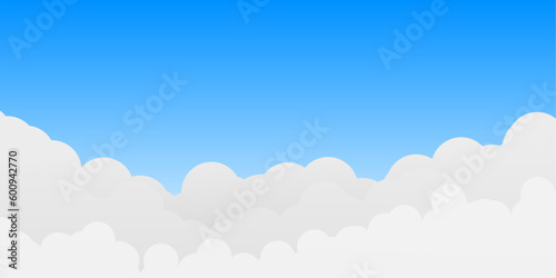 abstract modern blue and white cloud background