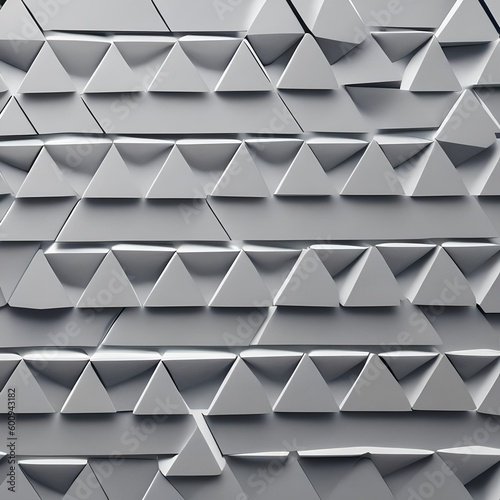 A minimalistic pattern of gray triangles on a white background5, Generative AI