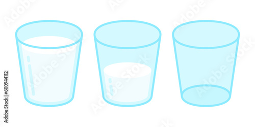 Set of Glasses of Milk