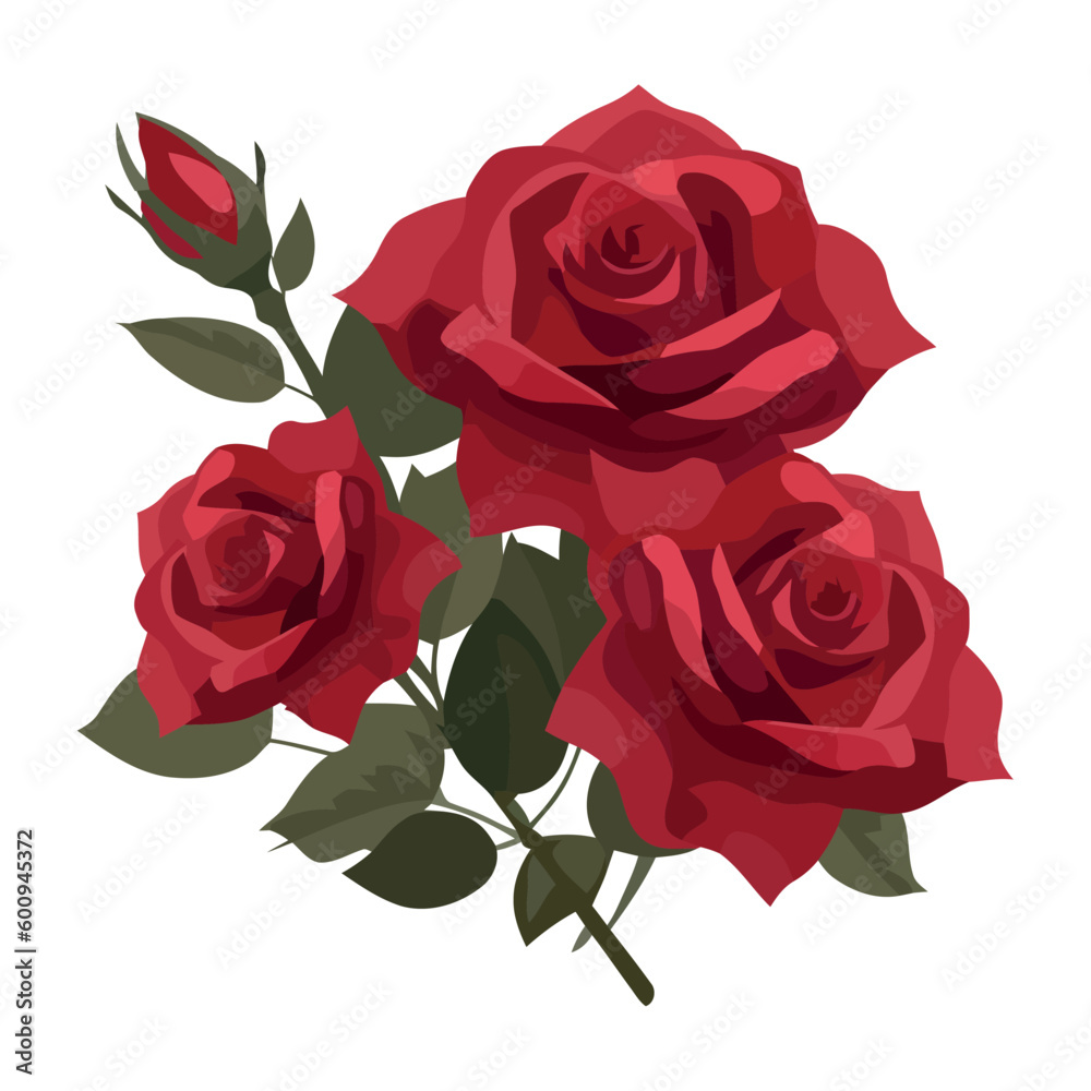 Fototapeta premium Romantic bouquet symbolizes love and elegance