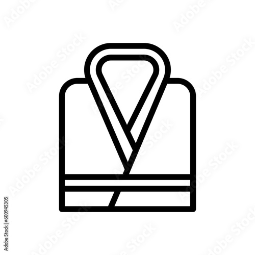 bathrobe icon line style vector