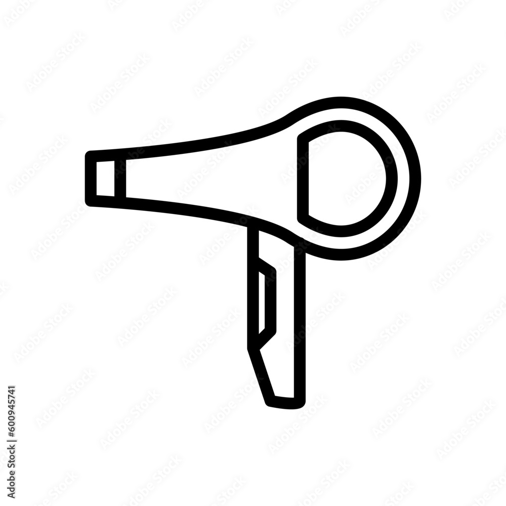 hair dryer icon lien style vector hair dryer icon lien style vector