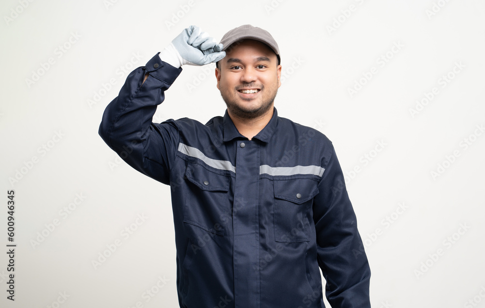 Technician workers in uniform maintenance service. Profession of service industry house repair. Home services concept isolated background. Technician workers in uniform maintenance service. Profession of service industry house repair. Home services concept isolated background.