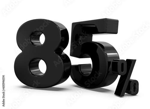 85 Percent  Discount Sale Off Number © Su