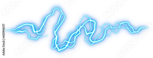Glowing electric shock effect