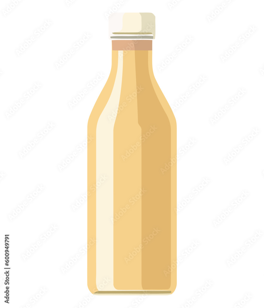 Fresh organic fruit in glass jar illustration Fresh organic fruit in glass jar illustration