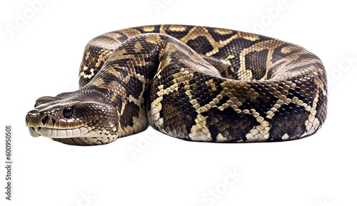 Snake isolated on transparent background cutout image