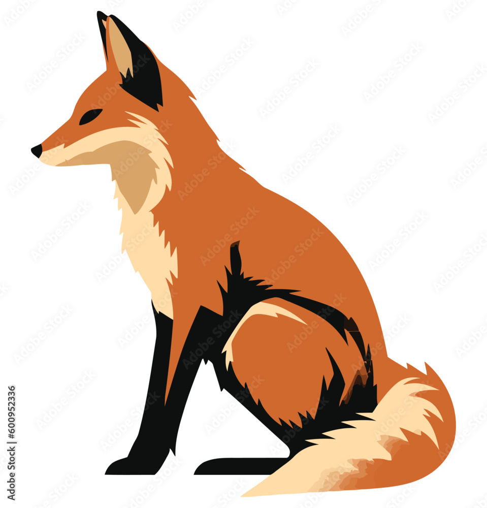 Obraz premium Cute fluffy fox puppy