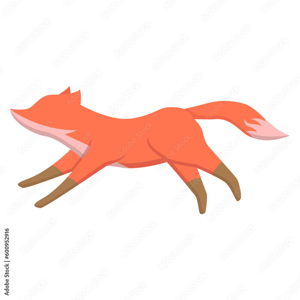 Obraz premium Vector Illustration of Cute Faceless Fox