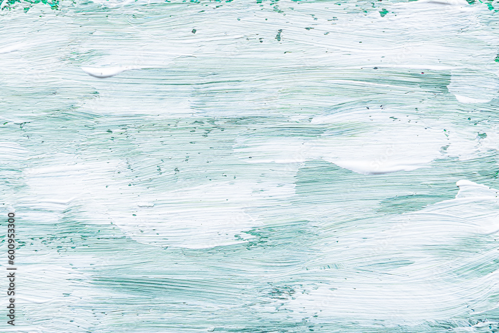 Abstract green and white brush stroke texture background. Acrylic painting design element. Abstract green and white brush stroke texture background. Acrylic painting design element.
