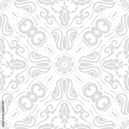Fototapeta Naklejka Na Ścianę i Meble -  Orient vector classic light pattern. Seamless abstract background with vintage elements. Orient pattern. Ornament for wallpapers and packaging
