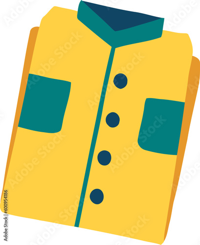 Islamic Prayer Clothes Flat Hand Drawn Illustration