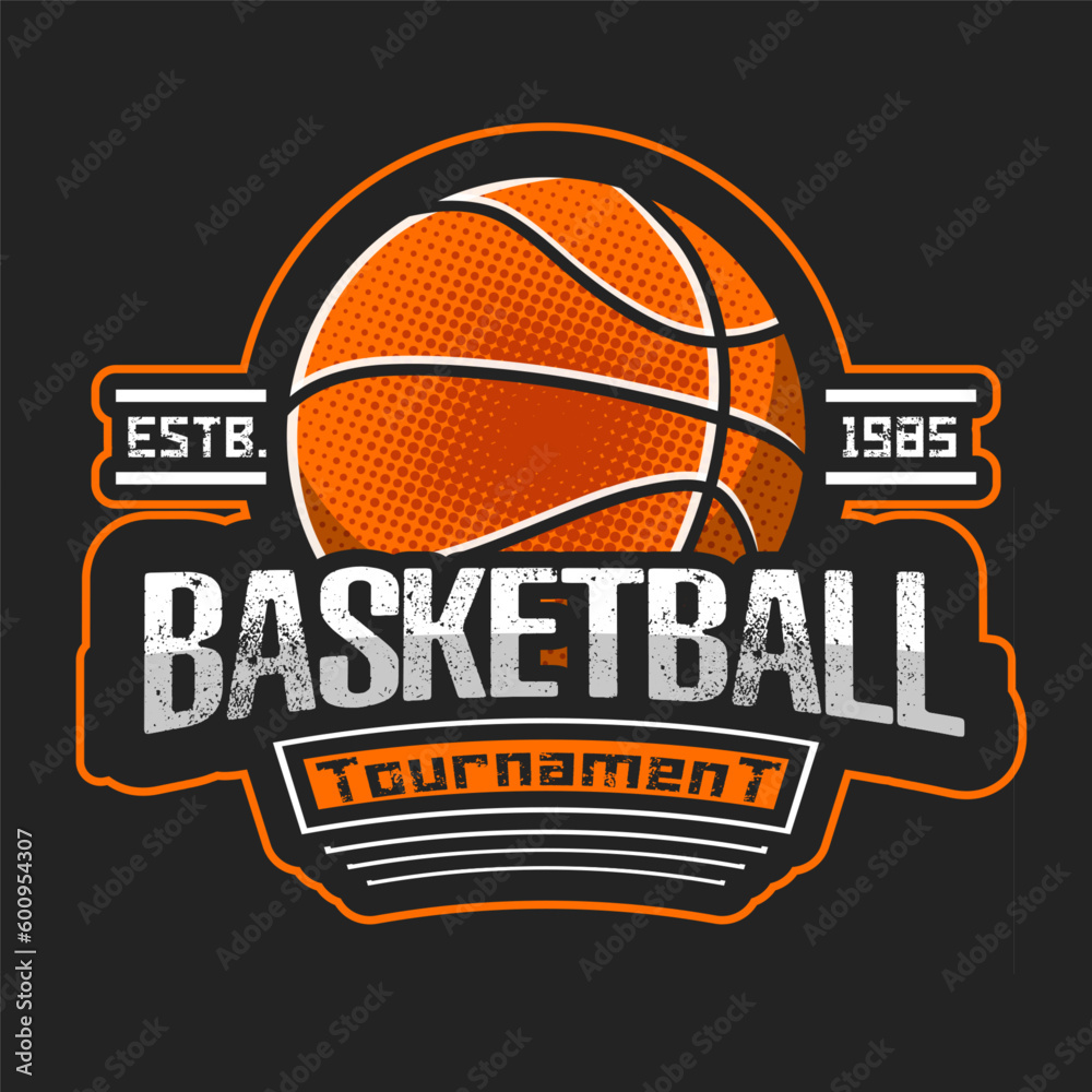 Basketball logo design template