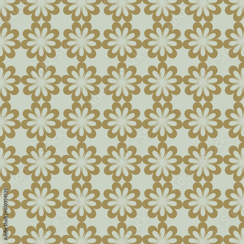 Wallpaper Mural Pattern with floral and geometric elements. Intersecting curved and straight bold stripes forming abstract floral ornament. Vector background for design. Seamless Decorative lattice for louver. Torontodigital.ca