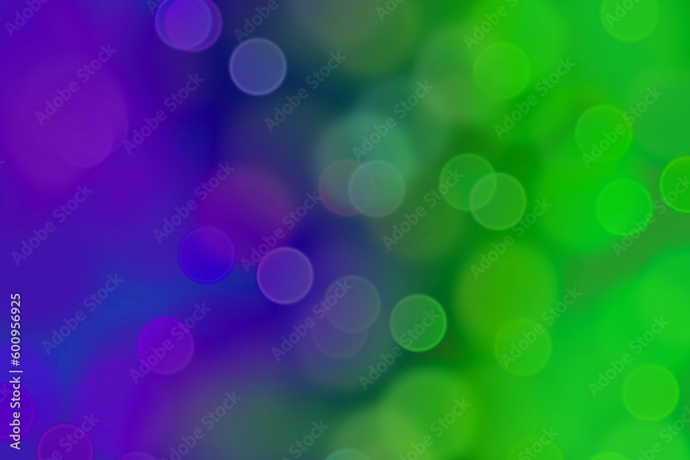 Blue and green bright lights background with bokeh effect, bright ...