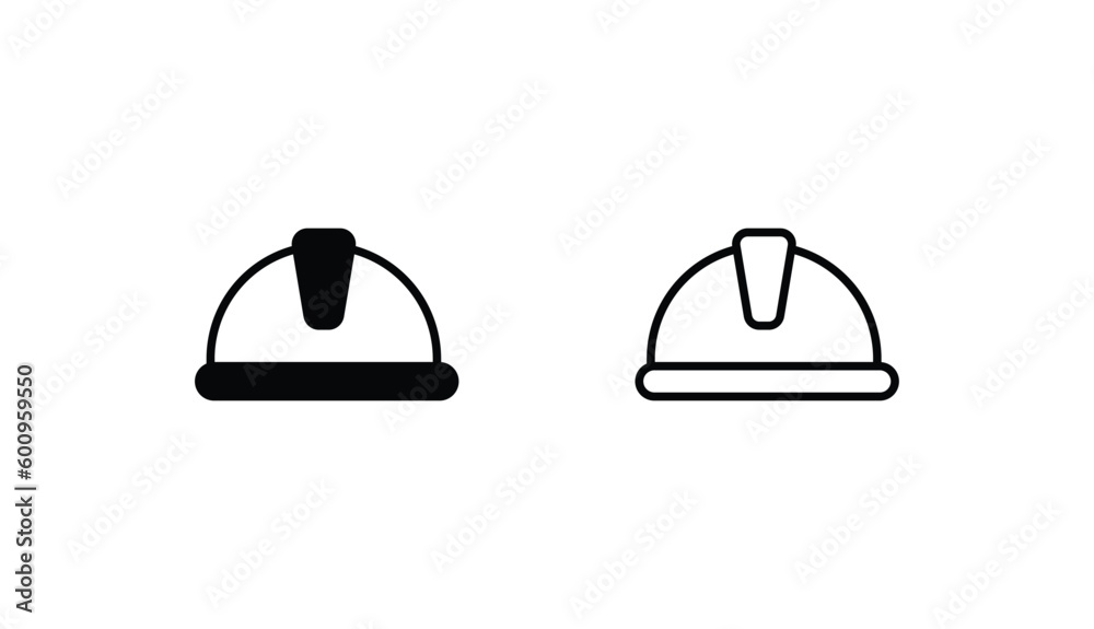 Contruction Cap icon design with white background stock illustration Contruction Cap icon design with white background stock illustration