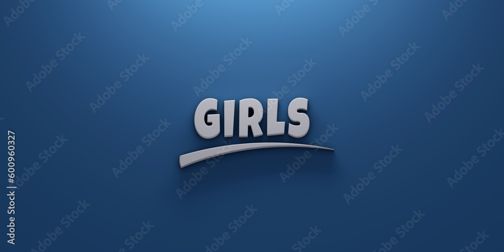 Girls writing lettering background banner Girls writing lettering background banner