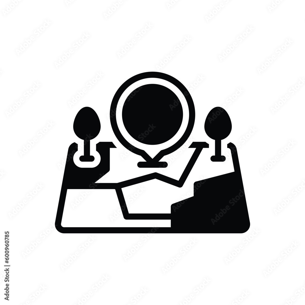 Black solid icon for acre Black solid icon for acre