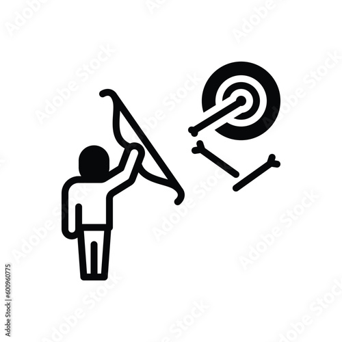Black solid icon for until