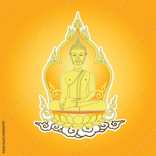 buddha Khonkean Thailand Vector design 