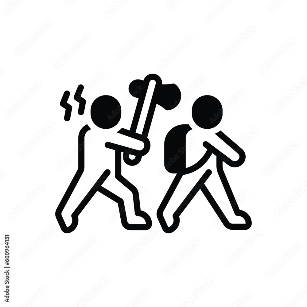 Black solid icon for revenge Black solid icon for revenge