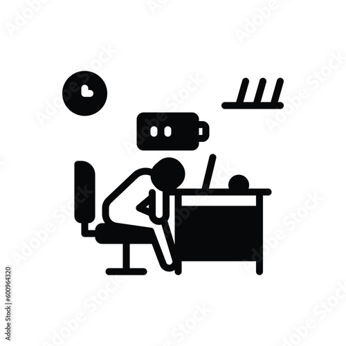Black solid icon for lack 