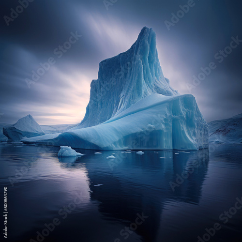 Iceberg in the ocean. Generative AI