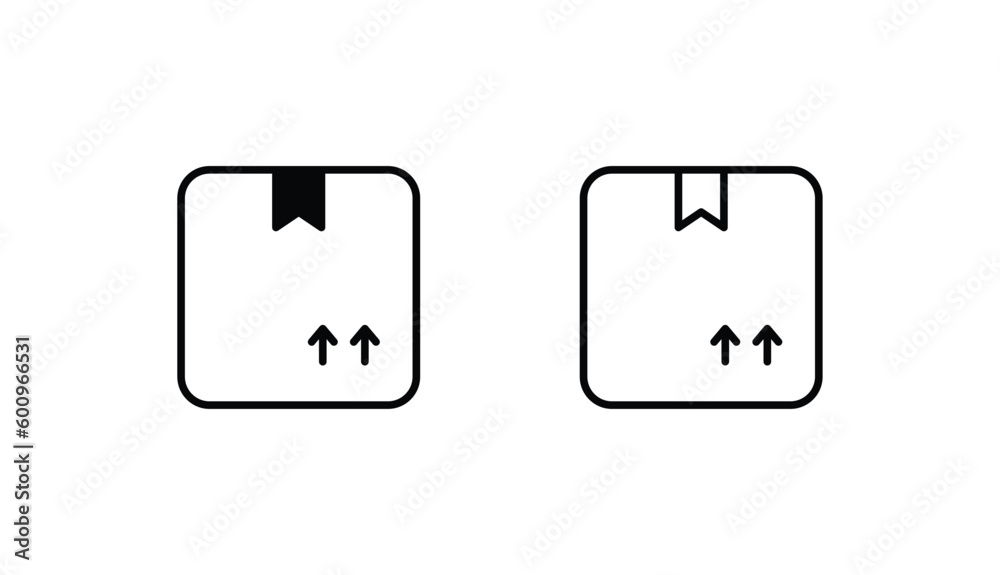 Box icon design with white background stock illustration Box icon design with white background stock illustration