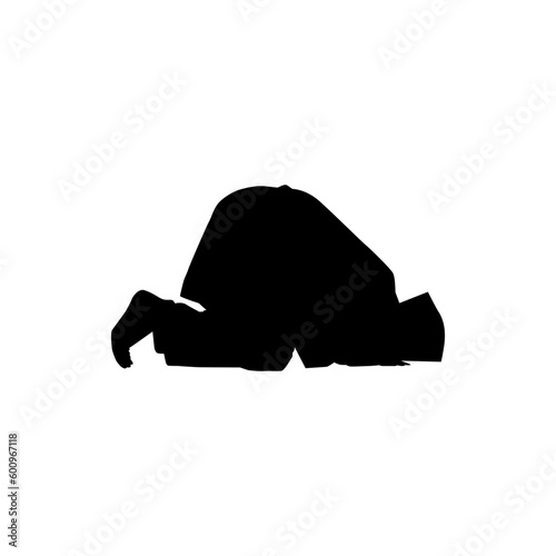 Sujud, or sajdah, is the act of low bowing or prostration in Islam to Allah facing the qiblah. A way that Muslim worshippers prostrate and humble themselves before Allah, God, while glorifying Him. 