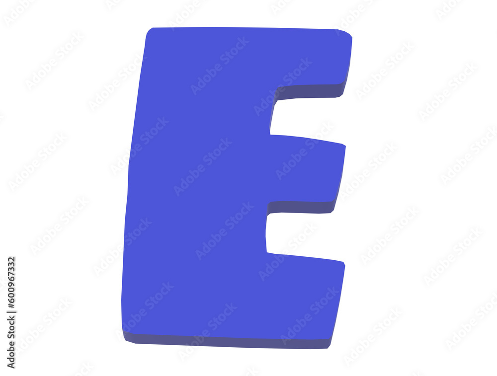 Dark Violet 3D letter E, three-dimensional model English letters, decorative letters Dark Violet 3D letter E, three-dimensional model English letters, decorative letters