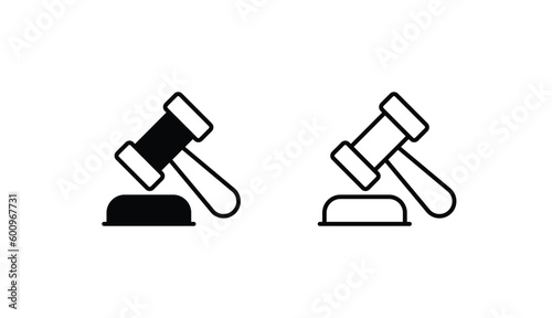 Law icon design with white background stock illustration