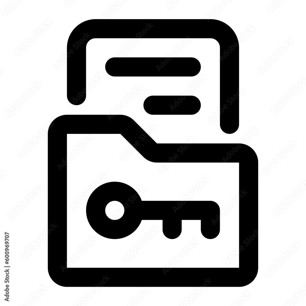 folder line icon folder line icon