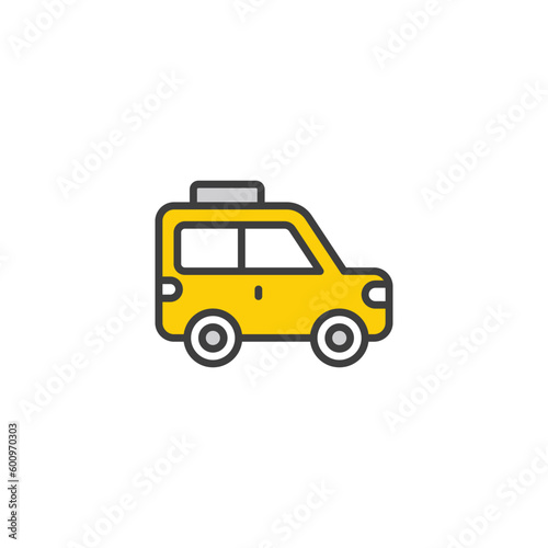 Jeep icon design with white background stock illustration