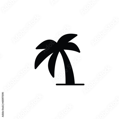 Tree icon design with white background stock illustration