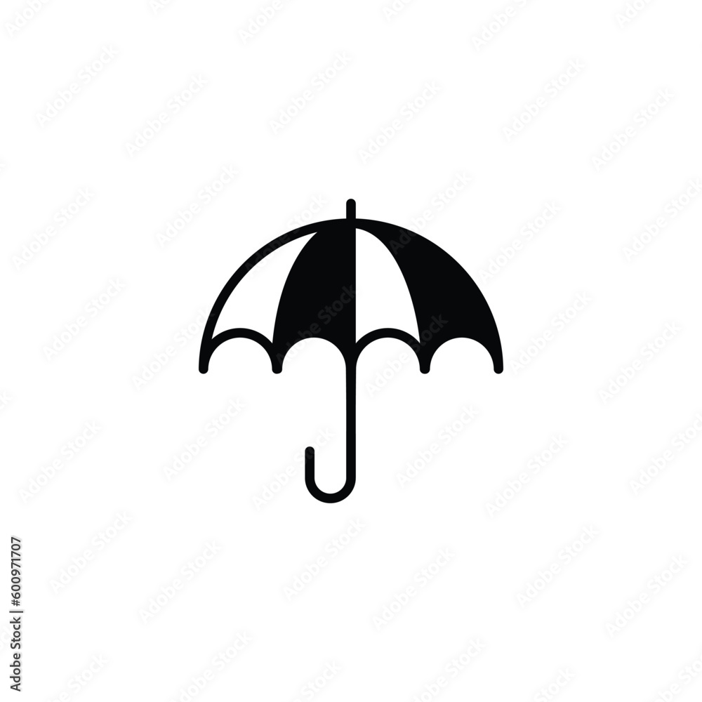 Umbrella icon design with white background stock illustration Umbrella icon design with white background stock illustration