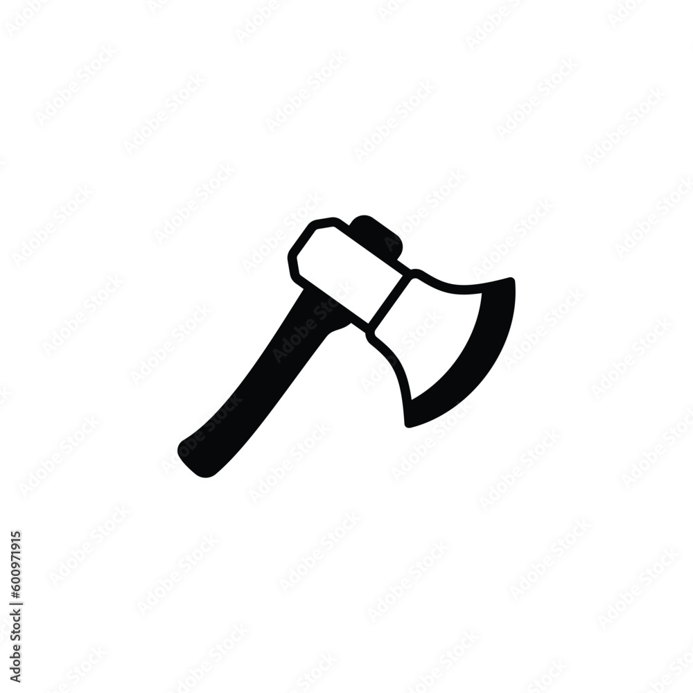 Axe icon design with white background stock illustration Axe icon design with white background stock illustration