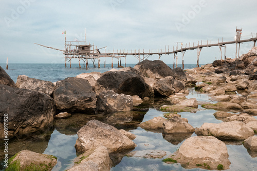 Trabocco Turchino in San Vito Chietino, Abruzzo. photo