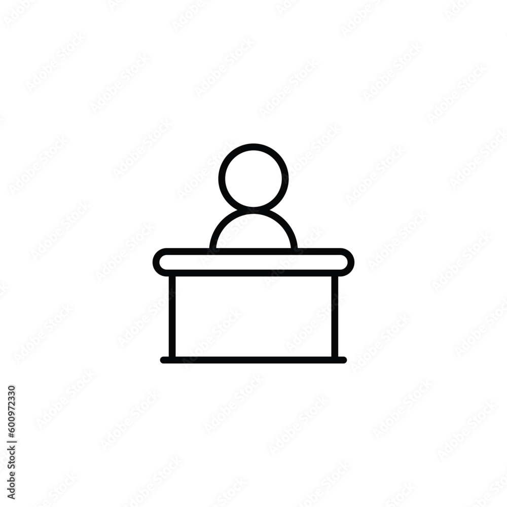 Reception icon design with white background stock illustration Reception icon design with white background stock illustration