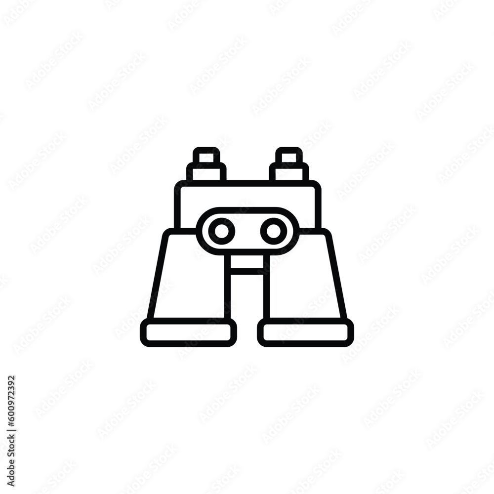 Fototapeta premium Binocular icon design with white background stock illustration