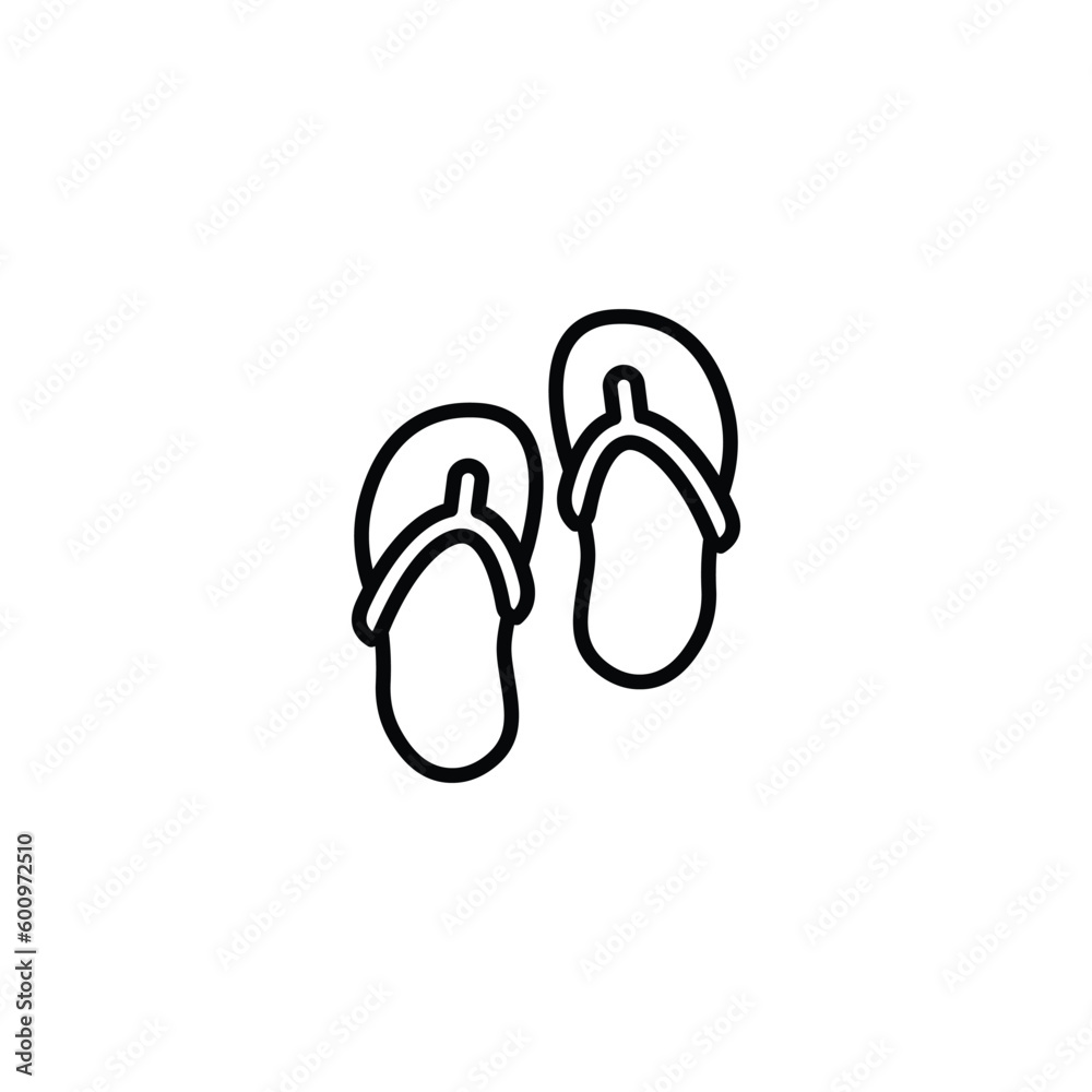 Slipper icon design with white background stock illustration Slipper icon design with white background stock illustration