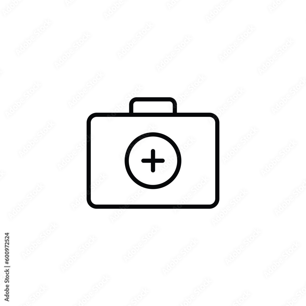 Medical Kit icon design with white background stock illustration Medical Kit icon design with white background stock illustration