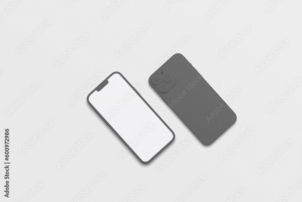 Smartphone Clay Blank Mockup Smartphone Clay Blank Mockup