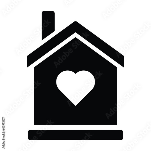 Wallpaper Mural home glyph icon illustration vector graphic Torontodigital.ca