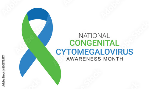  National Congenital Cytomegalovirus awareness month june. background, banner, card, poster, template. Vector illustration. photo