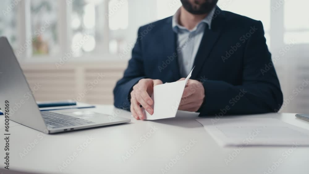 Corrupt official receiving bribe in envelope, selling passport, illegal activity Corrupt official receiving bribe in envelope, selling passport, illegal activity