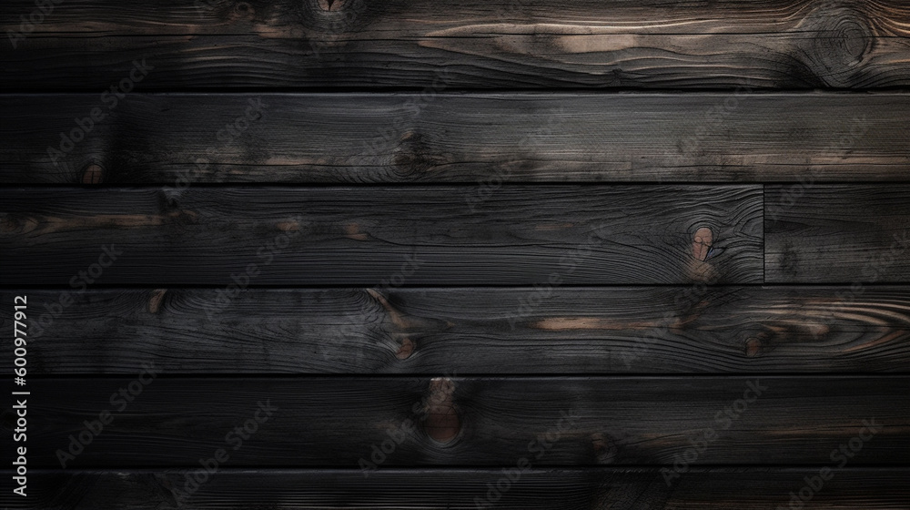 Black and Brown Wood Background Wallpaper Texture. Generative AI